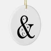 Monogram und HimmelsAmpersand Keramik Ornament (Rechts)
