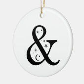 Monogram und HimmelsAmpersand Keramik Ornament (Links)
