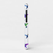 Monogram und Hummingbirds on White Case-Mate iPhone Hülle (Hinten/Links)