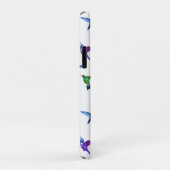 Monogram und Hummingbirds on White Case-Mate iPhone Hülle (Hinten/Rechts)