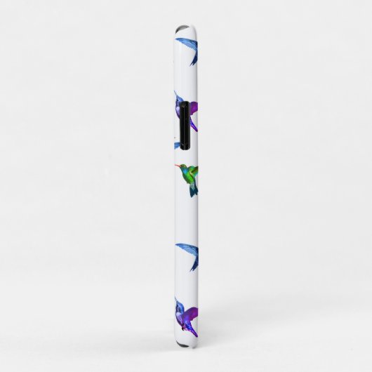 Monogram und Hummingbirds on White Case-Mate iPhone Hülle (Hinten/Rechts)