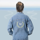 Monogram und Laurel Wreath Jeansjacke