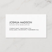 Monogram und Polka Dots Visitenkarte (Rückseite)