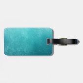 Monogram Underwater Blue Akryllischer Gepäckträger Gepäckanhänger (Rückseite horizontal)
