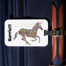 Monogram Unicorn Gepäckmarke Gepäckanhänger