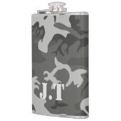 Monogram Urban-Tarnmuster Flachmann (Links)