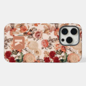 Monogram Urfall Herbst Floral iPhone Fall Hülle (Rückseite (Horizontal))