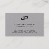 Monogram Urschrift Elegant Moderne Vorlage Visitenkarte (Rückseite)