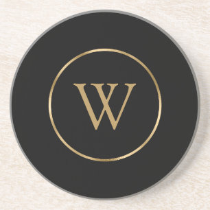Monogram Ursprüngliche Elegant Modernes Gold Getränkeuntersetzer