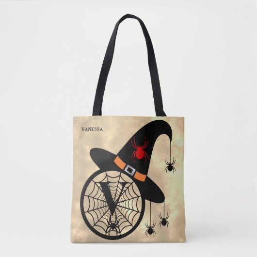 Monogram V Cloudy Hexenspinnen Name All-over Tasche (Vorderseite)