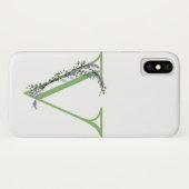 Monogram V Lavendel Eucalyptus Case-Mate iPhone Hülle (Rückseite (Horizontal))