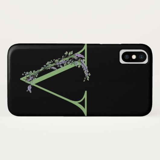 Monogram V Lavendel Eucalyptus Case-Mate iPhone Hülle (Rückseite (Horizontal))