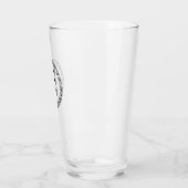 Monogram V - Viking Style - Pint Glass Glas (Links)