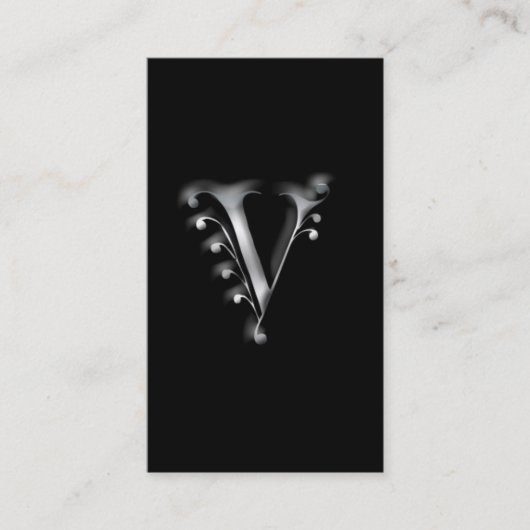 Monogram V-Visitenkarten Visitenkarte (Vorderseite)
