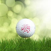 Monogram Valentine personalisiert Golfball