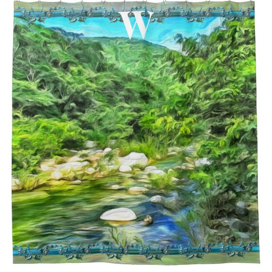 Monogram Vallarta River South 0366 Duschvorhang (Vorderseite)