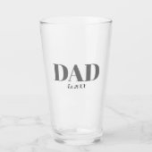 Monogram Vater Est Modern Simple Glas (Vorderseite)