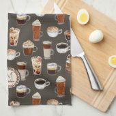 Monogram Venti Coffee Lover Geschirrtuch (Viertel Falte)