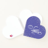 Monogram Very Peri Lila Diamonds Personalisiert Notizblock (Innenseite)