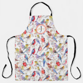Monogram Verzauberung Wasserfarbenmuster Schürze (Vorderseite)