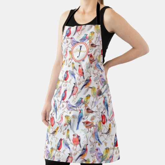 Monogram Verzauberung Wasserfarbenmuster Schürze (InSitu)