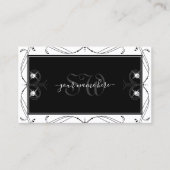 Monogram Verziert Visitenkarte (Vorderseite)