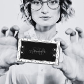 Monogram Verziert Visitenkarte