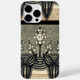 Monogram Vintag Art Nouveau Floral Muster iPhone Case-Mate iPhone Hülle