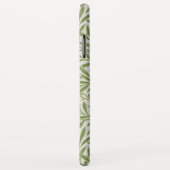 Monogram Vintag Green Willow Blätter Case-Mate iPhone Hülle (Hinten/Rechts)