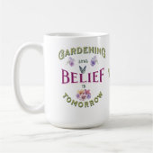 Monogram Vintag Inspiration Garden Zitat Kaffeetasse (Links)