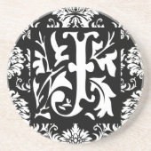 Monogram Vintag J Wedding Anniversary Untersetzer (Vorne)