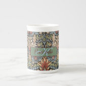 Monogram Vintag William Morris Snakehead Porzellantasse (Vorderseite)