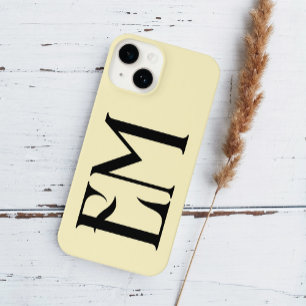 Monogram Vintage Chic Yellow iPhone 14 Hülle