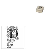 Monogram Vintage dekorative Hauptstadt D Gummistempel (Stempel)