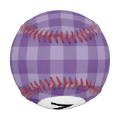 Monogram Violet im Hintergrund Baseball (Rückseite)