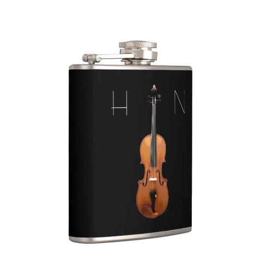 Monogram Violin Black Flachmann (Rechts)
