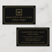 Monogram Visitenkarte (Vorne/Hinten)