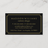 Monogram Visitenkarte (Rückseite)