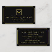 Monogram Visitenkarte (Vorne/Hinten)