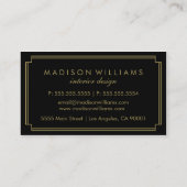 Monogram Visitenkarte (Rückseite)