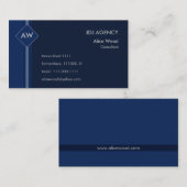 Monogram Visitenkarte (Vorne/Hinten)