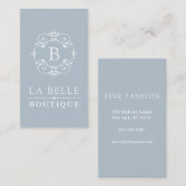 Monogram Visitenkarte (Vorne/Hinten)