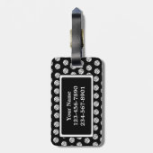 Monogram Volleyball-Gepäckmarke Gepäckanhänger (Rückseite vertikal)