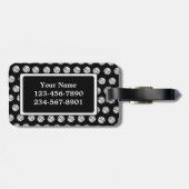 Monogram Volleyball-Gepäckmarke Gepäckanhänger (Rückseite horizontal)