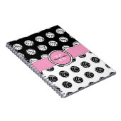 Monogram Volleyball Spiral Notebook Notizblock (Rechte Seite)