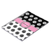 Monogram Volleyball Spiral Notebook Notizblock (Linke Seite)