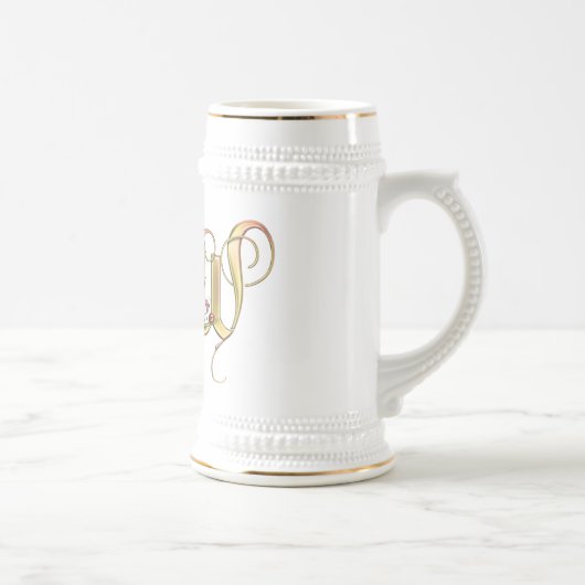 Monogram W Gift Tasse (Rechts)