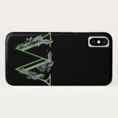 Monogram W Lavendel Eucalyptus Case-Mate iPhone Hülle (Rückseite (Horizontal))