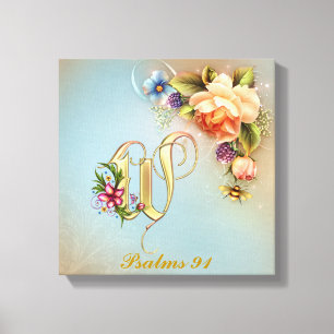 Monogram W Premium Wrapped Canvas (Gloss) Leinwanddruck