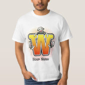 Monogram W Sock Monkey T-Shirt (Vorderseite)